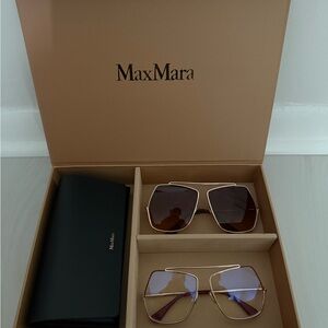 MaxMara Sunglasses Duo with Black Case